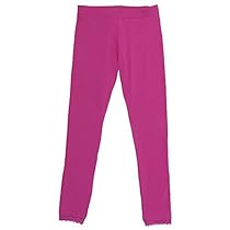 French Toast Toddler Girls' Lace Trim Legging, Med Pink, 3T