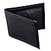 Flowfold Vanguard Limited Slim Front Pocket Bifold Wallet - Light Weight - Minimalist - Made in the USA - Jet Black