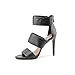 Vince Camuto Fia Women Open Toe Leather Black Sandals