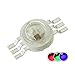 CHANZON 10 pcs High Power Led Chip 3W RGB 6 pins (600mA for Each Color 3 Watt) Multicolor Super Bright Intensity SMD COB Light Emitter Components Diode 3 W Bulb Lamp Beads DIY Lighting