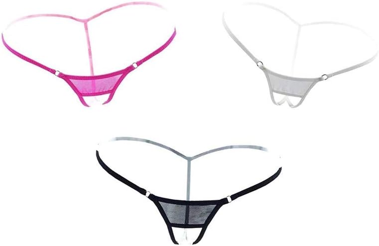 SexyLady Women's Hollow Out Low Rise Micro Back G-String Thong Panty Lingerie