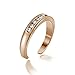Hoops & Loops Rose Gold Flashed Sterling Silver Cubic Zirconia Toe Ring