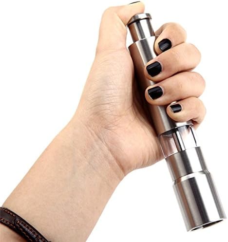 Arrison Glass Pepper Mill Salt & Pepper Grinder with Adjustable