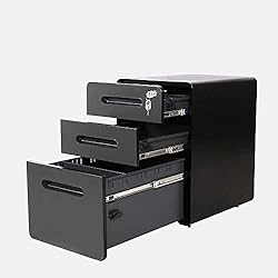 ApexDesk 3-Drawer Vertical Metal Mobile File