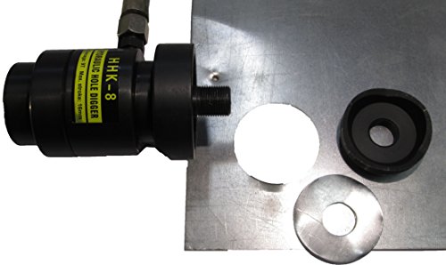 Hydraulic Hole Punch Knockout Set 6 Dies Hand Pump(22-60mm, 7/8" - 2 3/8"),K-8