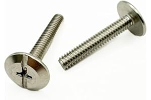 Mighty Fasteners Combo Sidewalk Bolts, 304 Stainless Steel, Hurricane Hardware, 1/4" X 2-1/2", 25-Pack