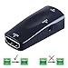 IDEAPRO Active HD 1080P HDMI Female to VGA Female Converter Adapter Dongle with 3.5mm Audio for Laptop PC Xbox STB Blu-ray DVD