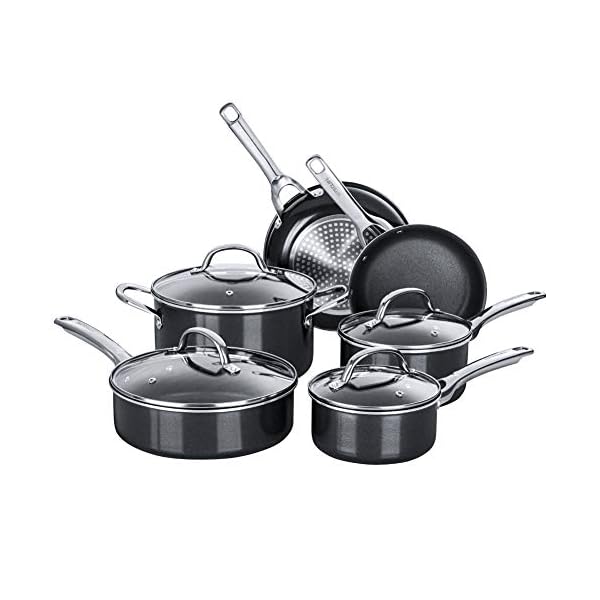 HITECLIFE-Induction-Cookware-Set-Nonstick-Pots-and-Pans-Sets-Chemical-Free-Teflon-Cooking-Set-with-Lids-Frying-Pan-Saute-Pan-Saucepan-Black HITECLIFE Induction Cookware Set, Nonstick Pots and Pans Sets, Chemical-Free Teflon Cooking Set with Lids, Frying Pan, Saute Pan, Saucepan, Black