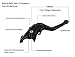 Nordlichter Adjustable Short Brake Clutch Levers for KTM 390 Duke/RC390 2013-2016,200 Duke/RC200 2014-2015,RC125 2014-2015,RC125/125 Duke 2014-2016-Black