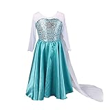 Buy Home Girls Snow Queen Frozen Costume Snow Princess Elsa Cosplay Dress