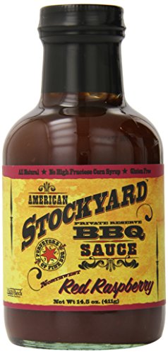 American Stockyard Red Raspberry BBQ Sauce, 14.5 Ounce