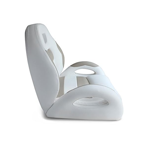Leader-Accessories-Pontoon-Captains-Bucket-Seat-Boat-Seat-WhiteTaupe Leader-Accessories-Pontoon-Captains-Bucket-Seat-Boat-Seat-WhiteTaupe