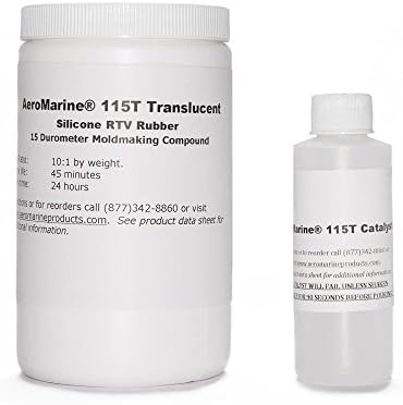 Translucent Silicone Rubber RTV, AM 115T 2.2 lb Kit