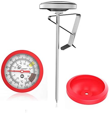 Milk Frothing Instant Read Thermometer– KT THERMO (2019 New Design) NSF Most Popular High Precision, Quick Response,Meat Thermometer, For Milk Frother, coffee mugs, pot
