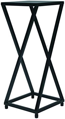 SURAVO Classical Design Multi-Purpose Plant Stand, Exceptionally Sturdy, Indoor/Outdoor Use, Black Matte Finish