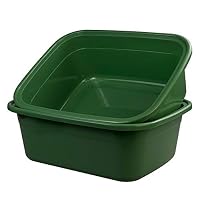 Pekky 18 Quart Wash Basin, Large Plastic Tub, 2 Packs