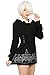 2B Hoodie Sweatshirt Pullover Cosplay Costume for Girls M Black