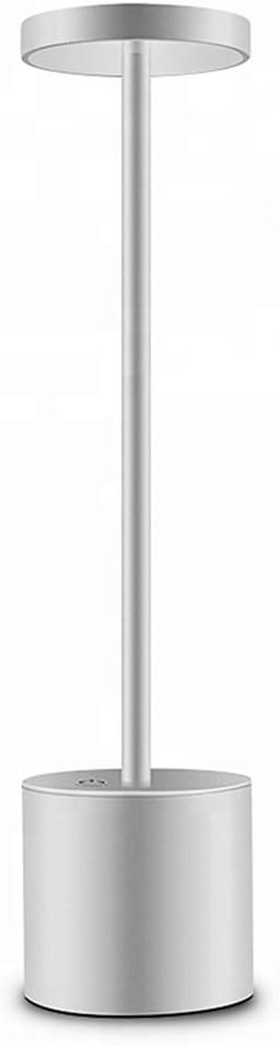 Modern European Aluminum Cordless Lamp, Eye Protection Table Lamp, Dining Table Lamp, Modern Hotel Energy Saving USB Charging Metal Led Table Lamp,Brass [Energy Class A]