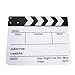 Andoer Movie Directors Clapboard, Acrylic Clapper Board, Photography Studio Video TV Film Slate, Cut Action Scene Clapper, Movie Theater Props Decor, Dry Erase, 9.6×11.7inch