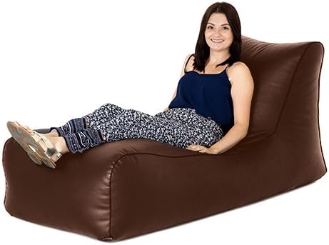 Shopisfy Large Faux Leather Comfy Bean Bag Lounger Sofa Seat
