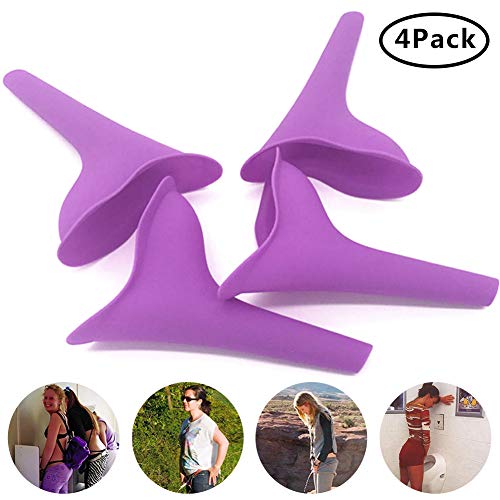 godehone Female Urination Device - Women Portable Lightweight Silicone Travel Urinal,4 PCS
