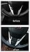 ZXMOTO ABS Carbon Fiber Style Steering Wheel Cover Trim For Honda Civic 2016-2017 16-17