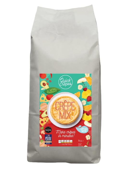 Award-Winning Luxury Crêpe Mix – 3.5kg Large Size Bag. Just Add Water for Perfect French Pancakes. Ideal for Sweet, Savory & Liqueur Crêpes