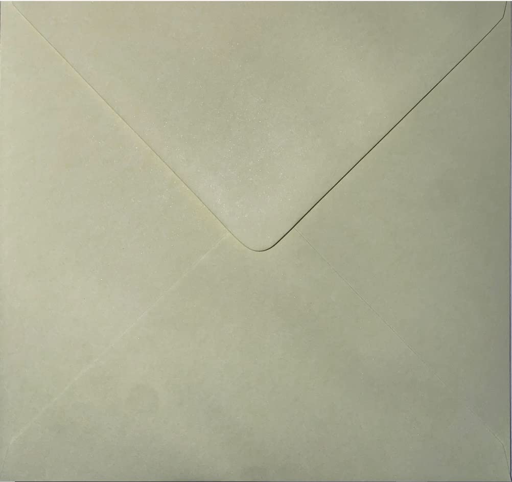 155 x 155mm Square Coloured envelopes for Greeting Cards Wedding Invitation Crafts - Pack of 25 Envelopes (Pastel Mint Green) — image 1