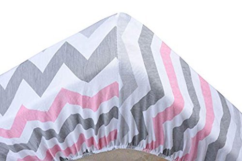 image for COZYCUDDLES Premium Fitted Baby Crib Sheets Set Boy and Girl | 100% Na