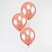 Baby Shower Balloons Arch Garland Decorations Backdrop, Variety Size Rose Gold Confetti and Latex Balloons Champagne Sea Foam White Pastel Yellow Balloons Metallic Green Balloons (25 Pack)