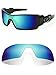 Littlebird4 Replacement Sunglasses Lenses Compatible with Oakley Oil Rig II, Polarized with UV Protection-Ice Blue