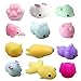 Dutoz 12 Pcs Animals Stress Toys Rabbit Pig Kawaii Stress Reliever Anxiety Toys