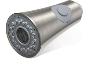 Lawnoval Kitchen Sink Pull-Down Sprayer for Replacement Head, for Stainless Steel Pull-Out Spray Head with Stream and Spray F