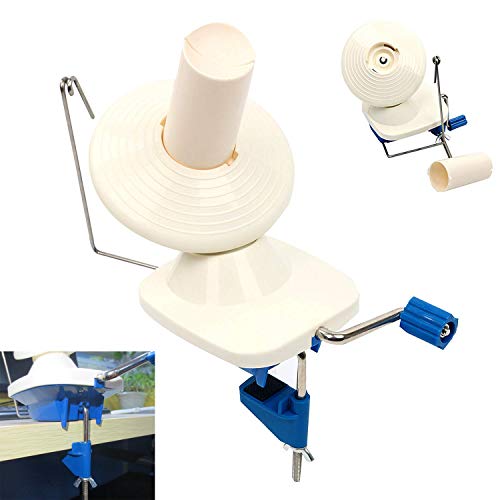 Yarn Ball Winder, Hand-Operated Yarn Ball Winder Swift Yarn Winder for Swift Yarn Fiber String Ball (Medium)