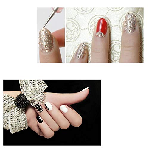 6 Self+Adhesive+Rhinestone+Stickers+Embellishments+Christmas