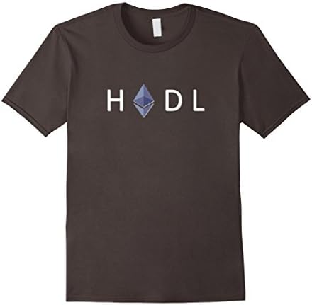 Mens Hodl Ethereum Cryptocurrency T-Shirt Large Asphalt