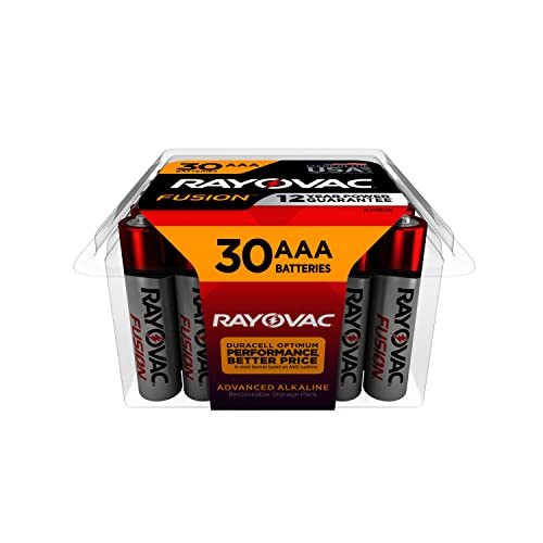Rayovac Fusion AAA Batteries (30 Pack), Triple A Alkaline Batteries
