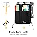 Donner Drumsticks Bag Holder Thickened Large Capacity Drum Sticks Bag Hangable Portable for Drumsticks Brushes Mallets Up to 12 Pairs, Black