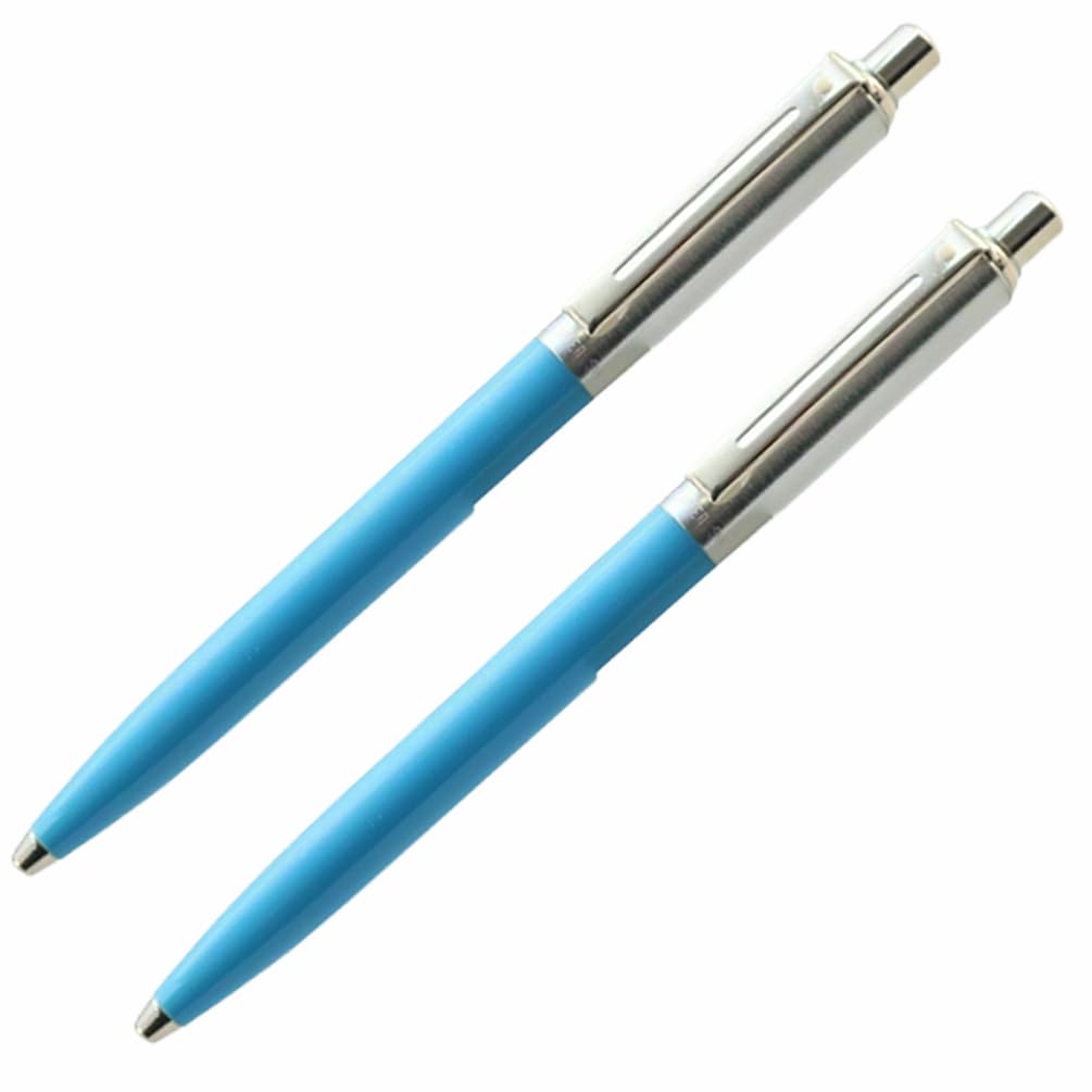 2 x Sheaffer Sentinel Mechanical Pencil | Retractable, Refillable 0.7mm Medium HB Lead, Blue Colour Barrel & Eraser | For Writing & Drawing at Home, School & Office - Comes in Luxury Gift Box