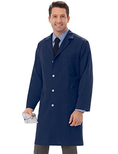 Meta Labwear Unisex Colored 40"; Lab Coat Medium Navy