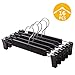 VEHHE Pants Hangers Skirt Hangers, 16 Pack Black Dress Trousers