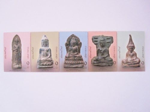 Beautiful Thai Stamps Collecting in 2005 Ancient Thai Amulets Unused Thailand