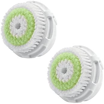 Body Sculpting Facial Cleansing Replacement Brush Heads (2-Pack) with Cap, Acne Cleansing Brushes Compatible with Mia, Mia2, Mia3 (Aria), SMART Profile, Alpha Fit, Pro, Plus and Radiance Cleansing