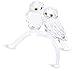 SWAROVSKI Pair of Owls on Branch Figurine