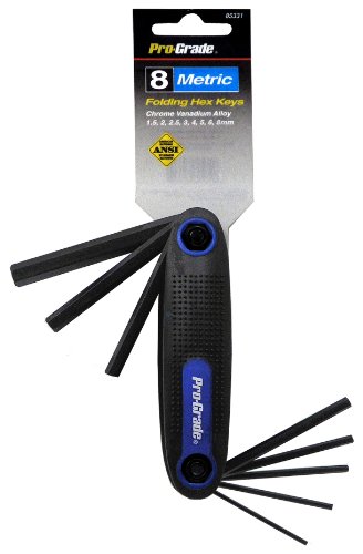 Click Here to See More Images Pro-Grade 85331 Metric Folding Hex Key Set, 8-Piece