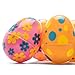 Kicko Printed Pastel Plastic Surprise Eggs - 3 Inches Assorted Colorful Eggs with Pattern - 1 Dozen - Party Bag Stuffer, Rewards - Cool and Fun Reusable Eggs