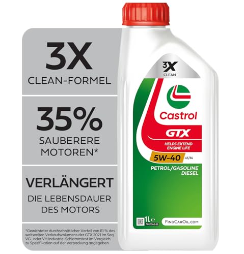 Castrol GTX 5W-40 A3/B4 Engine Oil, 1L