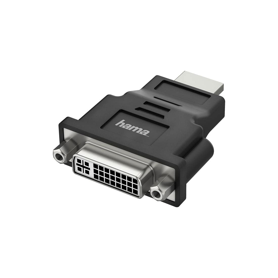 Hama HDMI to DVI Adapter Ultra HD 4K 60Hz HDMI Male DVI Female 24+5 Adapter for Connecting PC, Laptop, Computer with HDMI to Monitor, TV or Projector with DVI or vice versa, Converter
