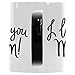 InterestPrint I Love You Mom Morphing Mug Heat Sensitive Color Changing Coffee Mug Cup with Quotes, Funny Mothers Day Best Mom Mother Ever Red Heart Coffee Mug Christmas Birthday Gifts
