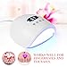 54W 28 LED UV/LED Nail Dryer, LARMHOI Gel Nail Light with 3 Timer Setting Sensor, Dual Light Source, LCD Display Screen, Gel Nail Lamp for Fingernail & Toenail Nail Polish Art